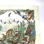 Hermes Carre 90 Sichuan Ivory Multicolor Scarf Silk — view 3