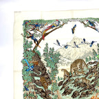 Hermes Carre 90 Sichuan Ivory Multicolor Scarf Silk — view 2