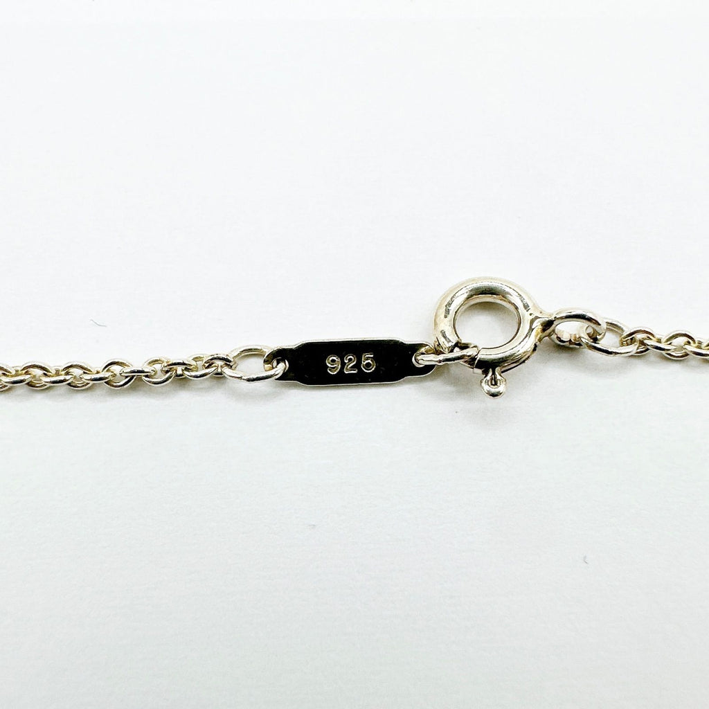 Tiffany & Co Heart Ribbon Silver Yellow Gold Necklace 46 cm — view 3