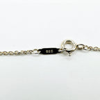 Tiffany & Co Heart Ribbon Silver Yellow Gold Necklace 46 cm — view 3