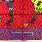 Hermes Carre 90 Cheval Sur Mon on Horseback Scarf Silk — view 6