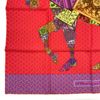 Hermes Carre 90 Cheval Sur Mon on Horseback Scarf Silk — view 5