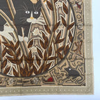 Hermes Carre 90 Cave Felem Beige Scarf Silk — view 4