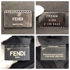 Fendi Zucca Black Silver Nylon Leather Backpack — view 4