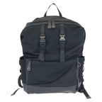 Fendi Zucca Black Silver Nylon Leather Backpack