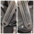 Fendi Zucca Black Silver Nylon Leather Backpack — view 6