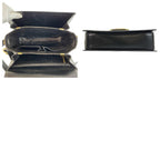Celine Vintage Horse Carriage Black Gold Leather 09 Shoulder Bag Pochette — view 9