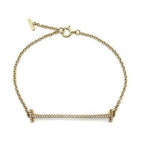 Tiffany & Co T Smile Diamond Bracelet 18k Pink Gold