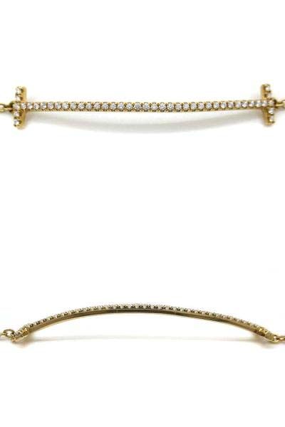 Tiffany & Co T Smile Diamond Bracelet 18k Pink Gold — view 5