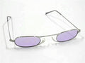 Gucci Sunglasses S Silver Lens Clear Purple Metal Child Eyewear