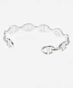 Hermes Bracelet Bangle Silver — view 2