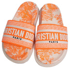 Christian Dior 2022 DWAY Toile de Jouy Slide Sandals