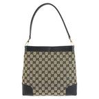 Gucci Black Gold GG Canvas Leather 001 Shoulder