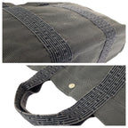 Hermes Her Line Gray Silver Polyamide Polyester Tote — view 6