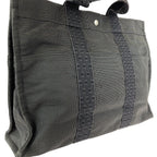 Hermes Her Line Gray Silver Polyamide Polyester Tote — view 5