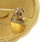 Chanel Vintage Brooch CC Mark Gold Circle — view 8
