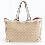 Gucci GG Canvas Abbey Leather Tote Shoulder Hand — view 3