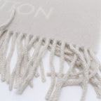 Louis Vuitton Tagged Monogram Scarf Reykjavik Cashmere 100% Shawl Large Gray — view 4
