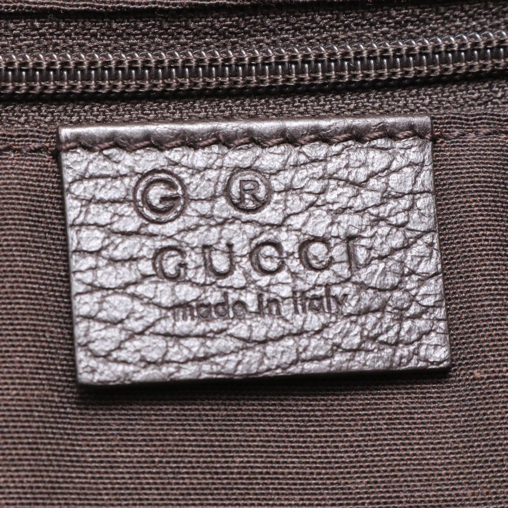 Gucci GG Nylon Leather Tote Shoulder Hand — view 8