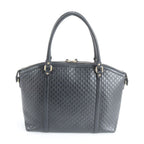 Gucci Micro Guccissima Leather Tote Shoulder Hand Black — view 3
