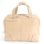 Loewe Mini Boston Beige Leather Handbag Tote — view 3