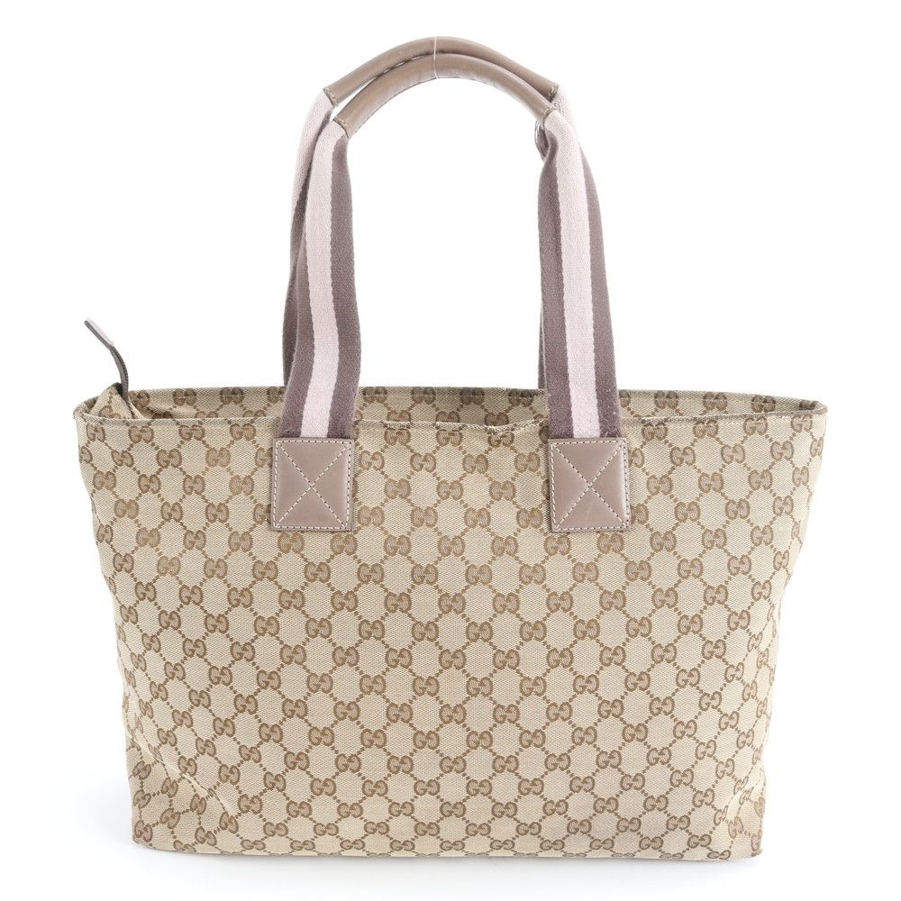 Gucci GG Canvas Leather Tote Shoulder Hand — view 3