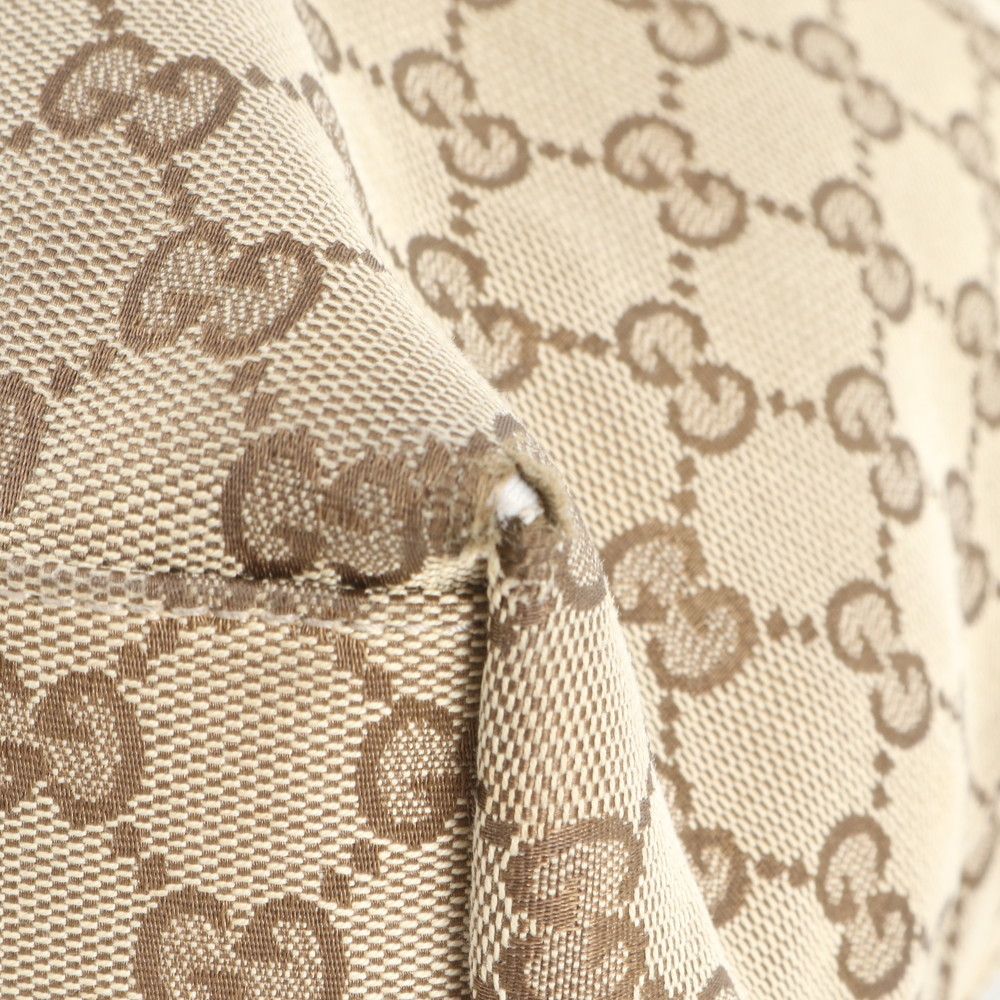 Gucci GG Canvas Leather Tote Shoulder Hand — view 9