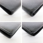 Chanel Ten Wallet Caviar Leather Black CC Logo Kiss Lock — view 5