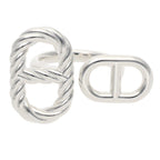 Hermes Chaine D'ancre Alea II Silver Ring