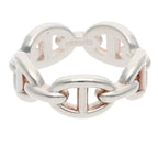 Hermes Chaine D'ancre Enchainee PM Silver Ring