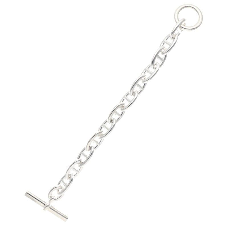 Hermes Chaine D'ancre TGM Silver Bracelet — view 2