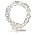 Hermes Chaine D'ancre TGM Silver Bracelet