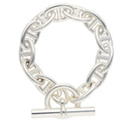 Hermes Chaine D'ancre TGM Silver Bracelet