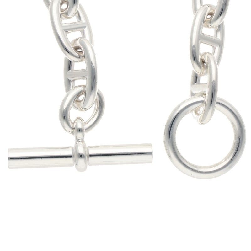 Hermes Chaine D'ancre TGM Silver Bracelet — view 4