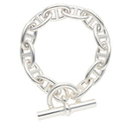 Hermes Chaine D'ancre TGM Silver Bracelet