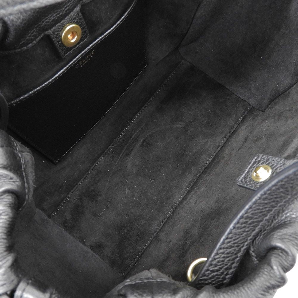 Celine Cuir Triomphe Small Luca Drawstring Shoulder — view 7