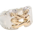 Hermes Mexico Corset Double 51 Ring Gold 925 Sterling Silver — view 7