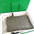 Bottega Veneta Maxi Intrecciato Leather Khaki Bifold Wallet — view 2