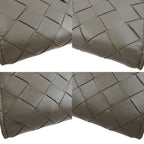 Bottega Veneta Maxi Intrecciato Leather Khaki Bifold Wallet — view 6