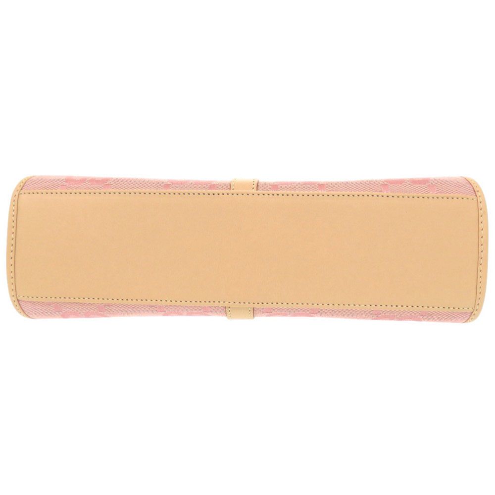 Gucci Vintage Jackie GG Pattern 002 Canvas Leather Pink Beige Shoulder — view 3