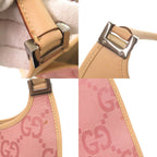 Gucci Vintage Jackie GG Pattern 002 Canvas Leather Pink Beige Shoulder — view 9