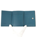 Loewe Anagram Trifold Wallet Leather Blue — view 5