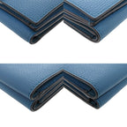 Loewe Anagram Trifold Wallet Leather Blue — view 4