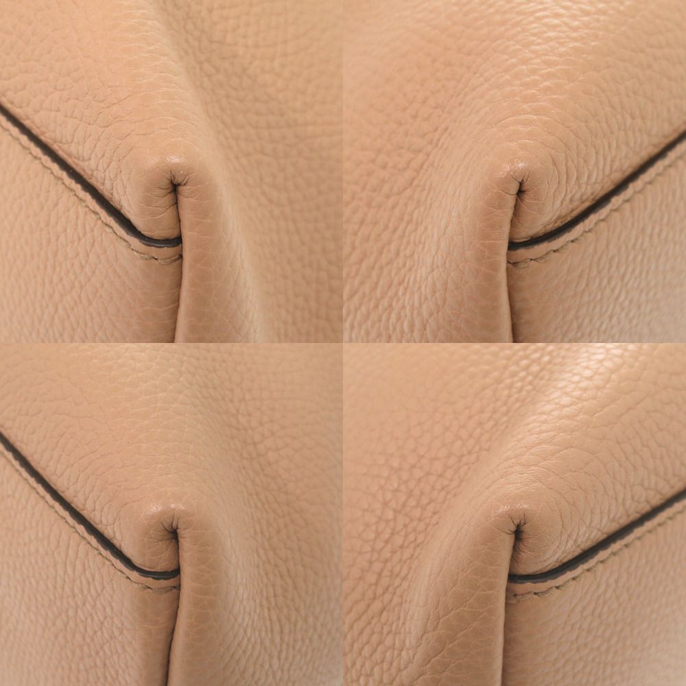 Gucci Soho Interlocking Leather Beige Tote Chain Shoulder — view 5