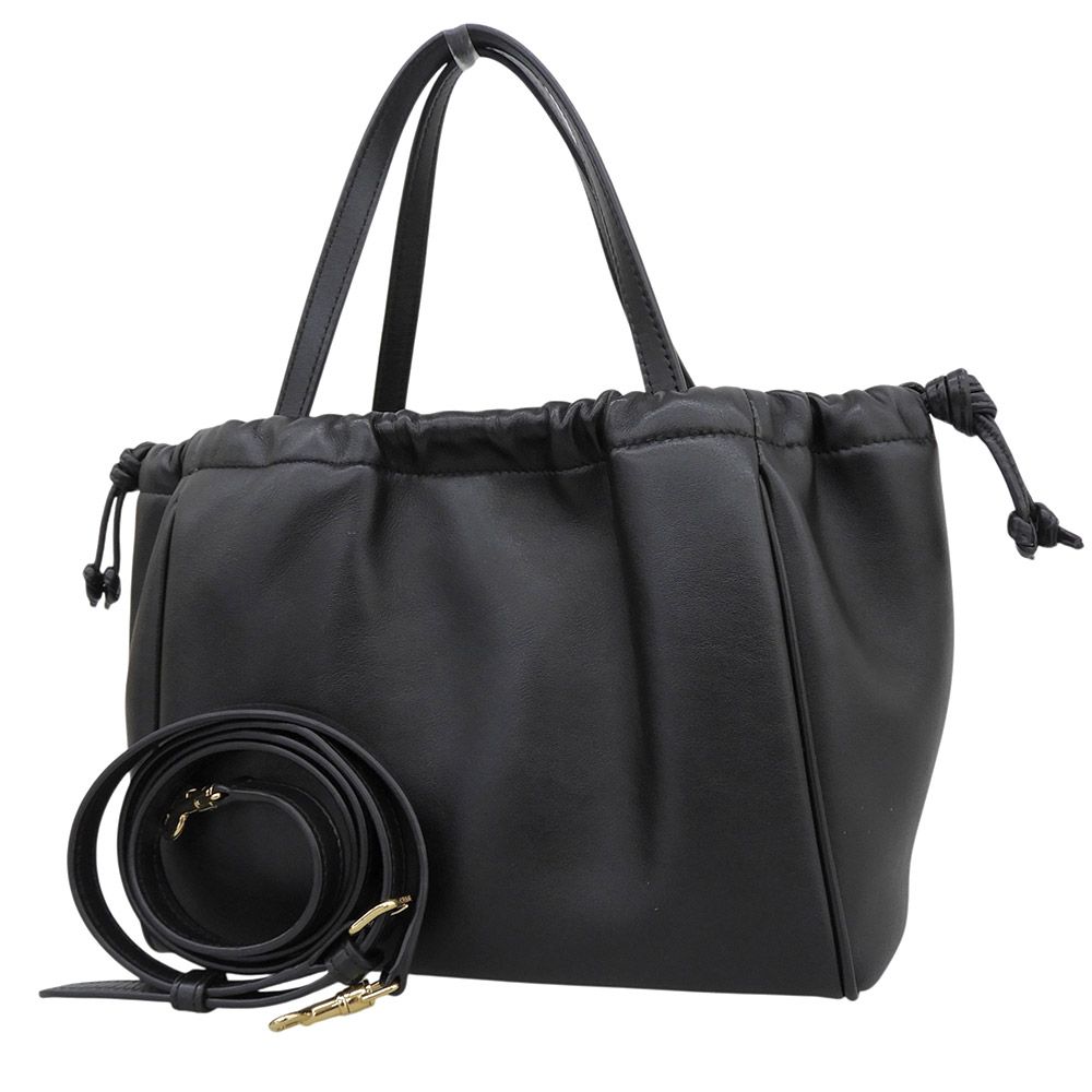Celine Cuir Triomphe Small Luca Drawstring Shoulder — view 2