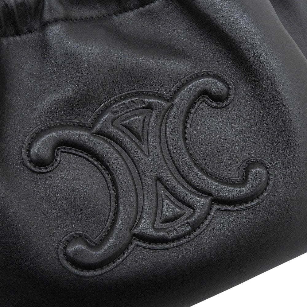 Celine Cuir Triomphe Small Luca Drawstring Shoulder — view 5