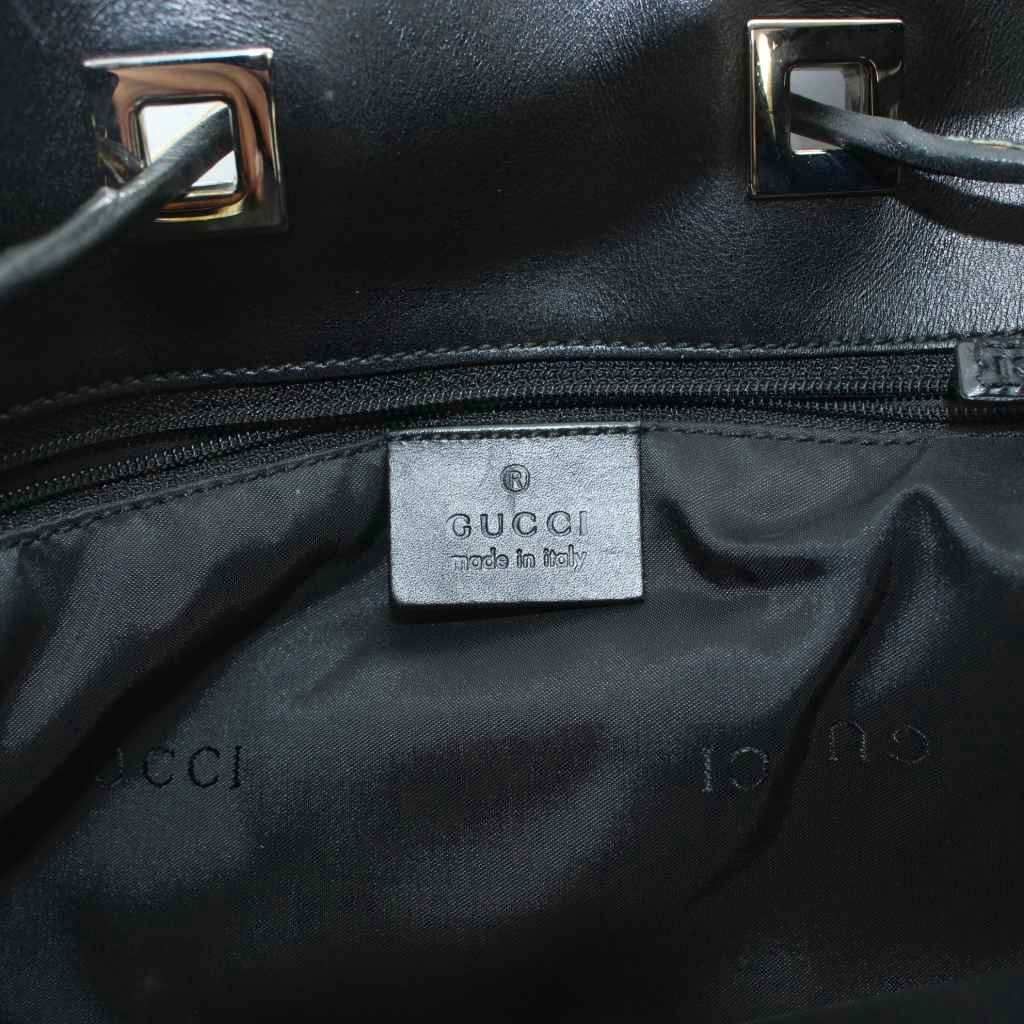 Gucci 001 Shoulder Bag Tote Logo Black — view 6