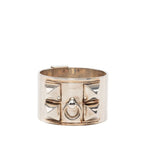 Hermes Collier de Chien GM Bracelet Bangle LG Silver