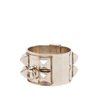 Hermes Collier de Chien GM Bracelet Bangle LG Silver — view 2