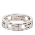 Gucci Logo Ring 11 18k White Gold 750